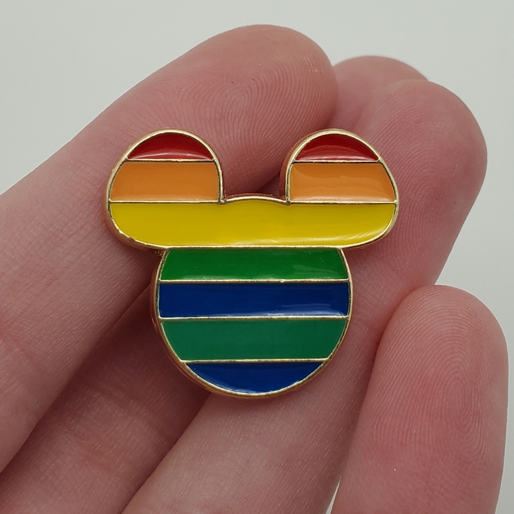 Rainbow micky ears pin - Picture 2 of 4